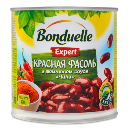 Фасоль Красная в Томатном Соусе Чили Bonduelle ж/б 425мл