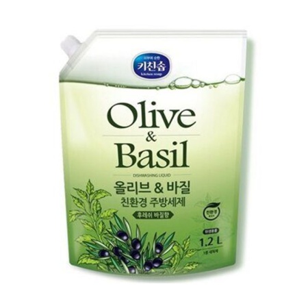 ср-во Органические оливки/базилик д/мытья посуды, Овощей и Фруктов 1,2л д/п