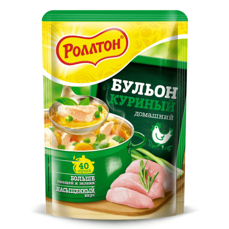 Бульон Rollton Домашний Куриный 90гр Саше