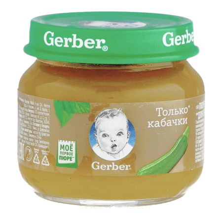 Пюре Gerber Только Кабачки 80гр с/б