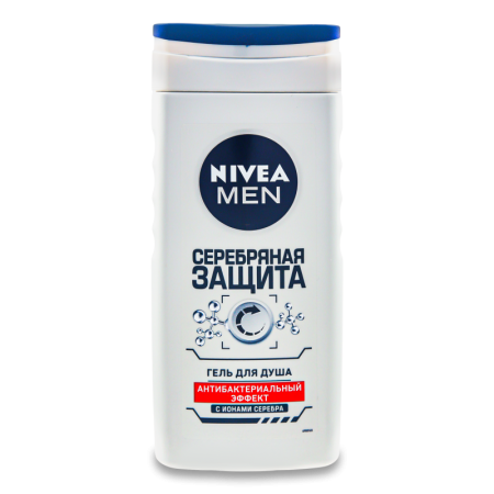 Гель Для Душа Антибактериальный Эффект Серебряная Защита Nivea Men 250мл