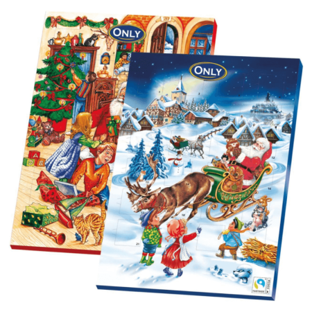 Шоколад Рождественский Календарь Молочный Фигурный 50гр Кор