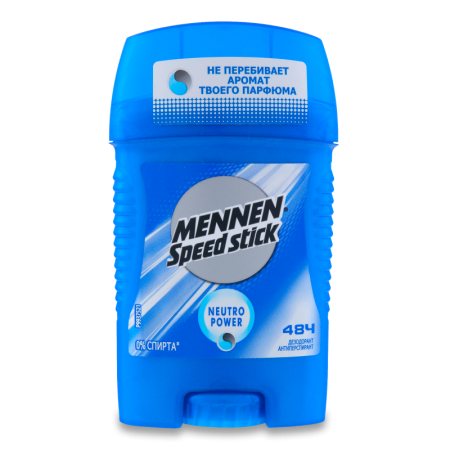 Дезодорант Mennen Speed Stick Neutro Power 48ч Твердый 50гр