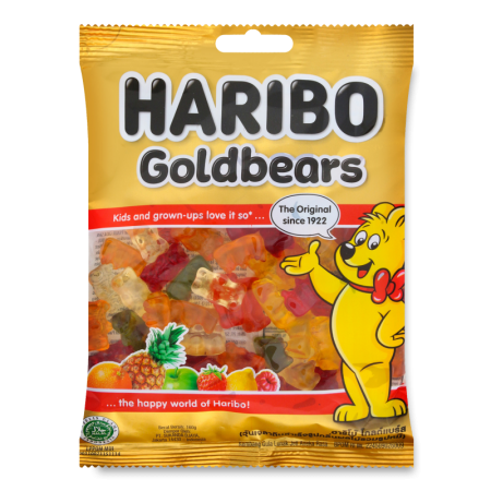 Мармелад Жевательный Haribo Goldbears 160гр фл/п Мармелад Жевательный Haribo Goldbears 160гр фл/п