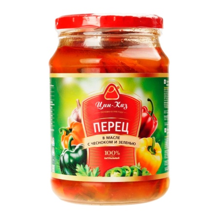 Перец цин-каз в Масле с Чесноком и Зеленью 710гр с/б