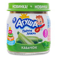 Пюре Для Детей от 4мес Кабачок Агуша с/б 80г
