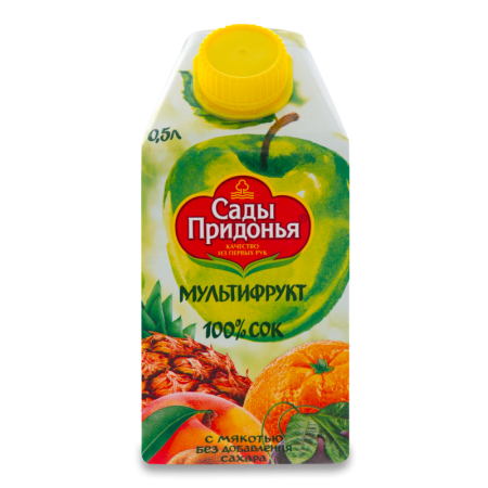Сок с Мякотью Мультифрукт Сады Придонья т/п 0.5л