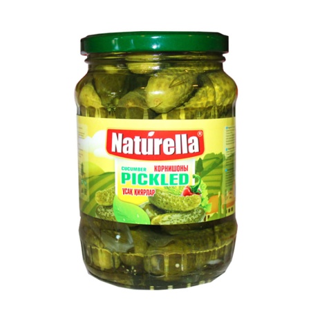 Корнишоны Naturella Pickled 3-6см 720мл с/б