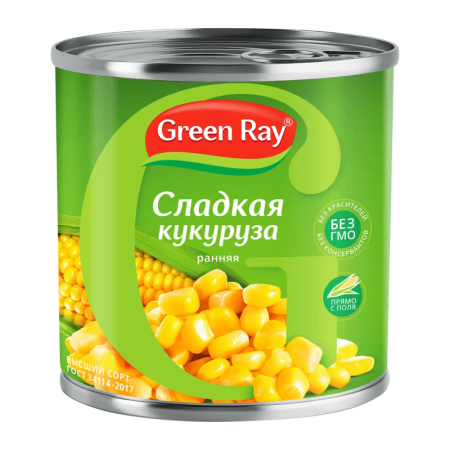 Кукуруза Green Ray 425гр ж/б