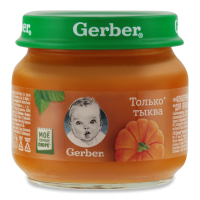 Пюре Для Детей от 5мес Овощное Тыква Gerber с/б 80г