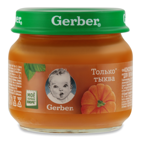 Пюре Для Детей от 5мес Овощное Тыква Gerber с/б 80г