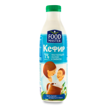 Кефир 1% Food Master п/бут 900г