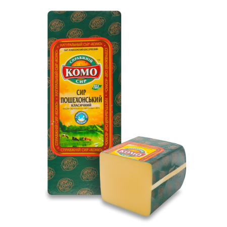 Сыр 45% Полутвердый Пошехонский Классический Комо кг
