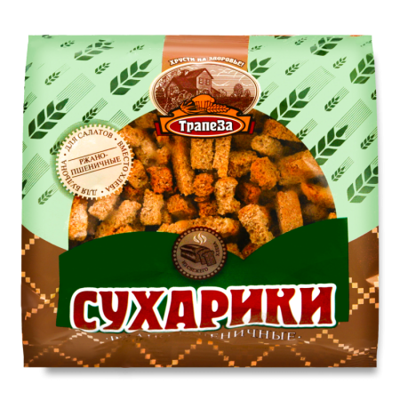 Сухарики ржано-пшеничные Трапеза м/у 150г