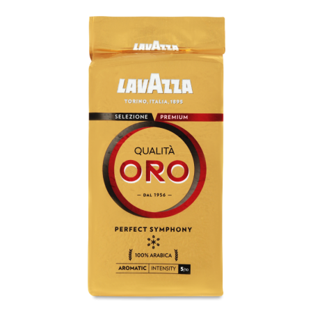 Кофе Натуральный Жареный Молотый Qualita Oro Lavazza м/у 250г