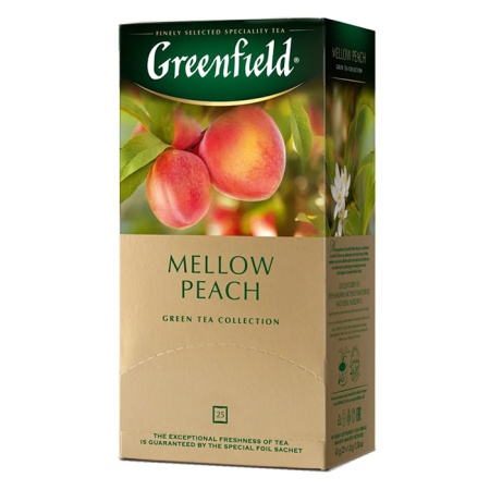 Чай Greenfield Mellow Peach Зел Байховый Персик 25пак 45гр Кор