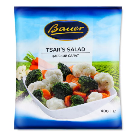 Смесь Овощная Быстрозамороженная Царский Салат Bauer м/у 400г