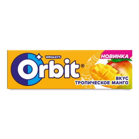 Резинка Жевательная Orbit Тропическое Манго 13,6гр Кнврт