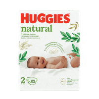 Подгузники Huggies Natural 2 4-8кг 82шт гр/уп