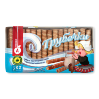 Трубочки Вафельные с Молочной Начинкой Алматинский Продукт м/у 300г