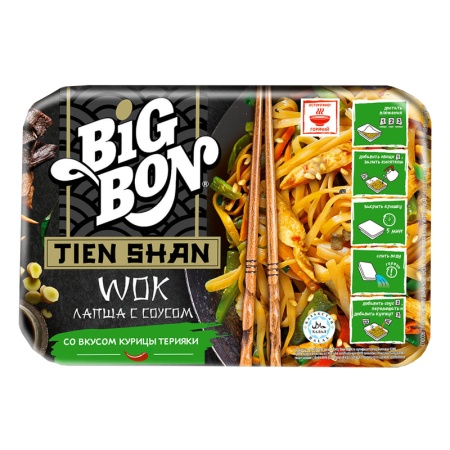 Лапша бп Bigbon Wok со Вкусом Курицы Терияки 85 гр Стак