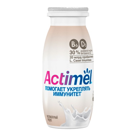 Напиток Питьевой Danone Actimel Кисломолочный Продукт 95 гр п/б