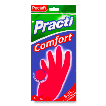 Перчатки Paclan Резиновые Comfort m бл/у