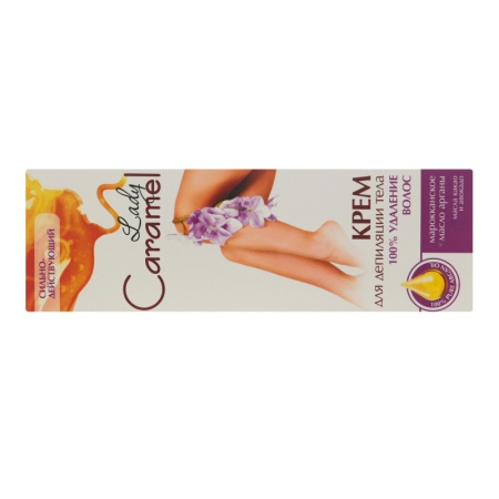 Крем Для Депиляции Тела 100% Удаление Волос Lady Caramel 100мл