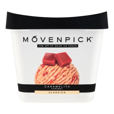 Мороженое 10.6% Сливочное Caramelita Movenpick Ведро 525г