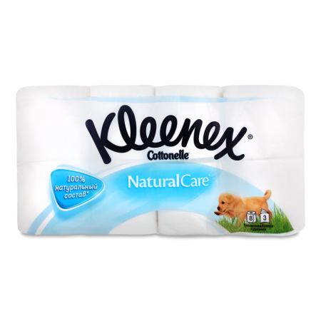Бумага Туалетная Natural Care Cottonelle Kleenex 8шт