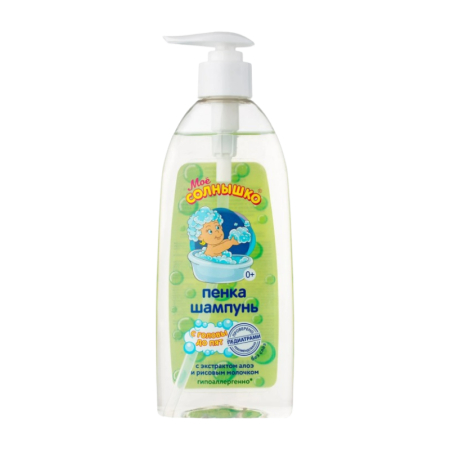 пенка/шампунь Мое Солнышко с Алоэ и Рисовым Молоком 400мл фл