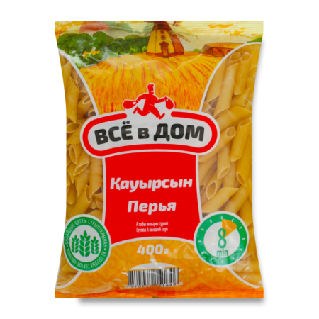 Изделия Макаронные из Твердых Сортов Пшеницы Перья Всё в Дом м/у 400г