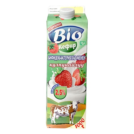 Кефир Bio с бифидобактериями/клуб 2,5% 1л Trx