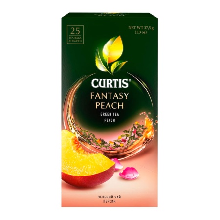 Чай Curtis Зеленый Fantasy Peach Персик 25пак 37,5гр Кор Чай Curtis Зеленый Fantasy Peach Персик 25пак 37,5гр Кор