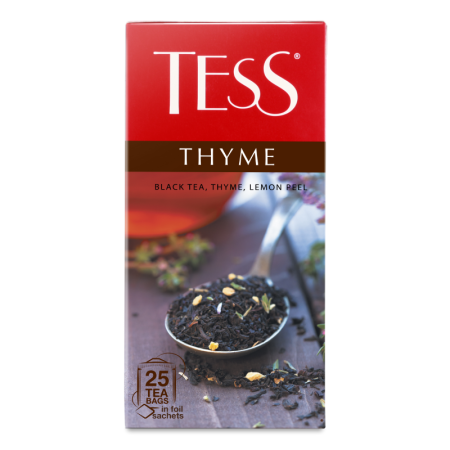 Чай Tess Thyme c Чабрецом и Цедрой Лим 25*1,5гр Кор