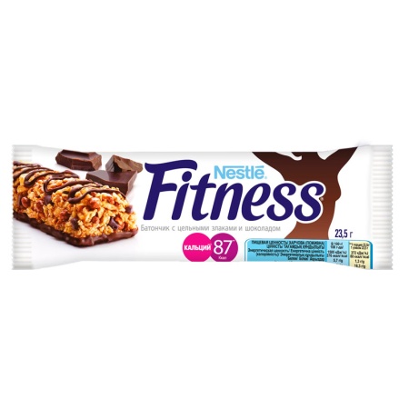 Батончик Nestle Fitness c цельн/злак и Шоколадом 23,5гр Стик Батончик Nestle Fitness c цельн/злак и Шоколадом 23,5гр Стик