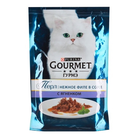 Корм Gourmet Perle д/кошек c Ягненком в Соусе 75гр Саше