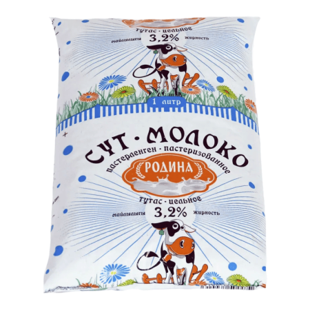 Молоко Родина 3,2% 1л ф/п