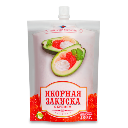 Закуска Икорная Красная с Кремом Энергия Океана д/п 180г