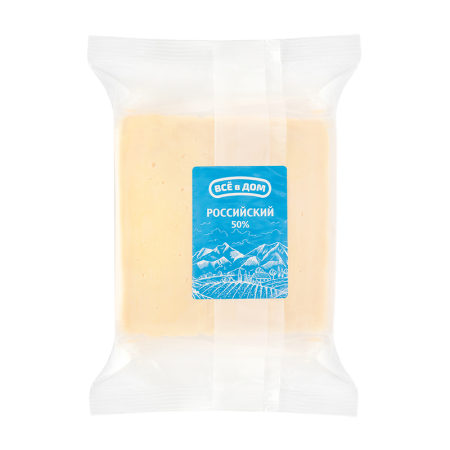Продукт Сырный Всё в Дом Российский Оригинальный 50% 350гр