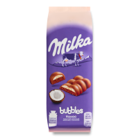 Шоколад Молочный Пористый с Кокосовой Начинкой Bubbles Milka м/у 80г