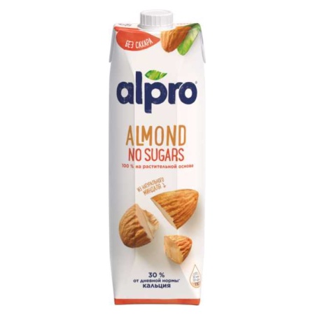 Напиток Alpro Миндальный Без Сахара 1л Tba