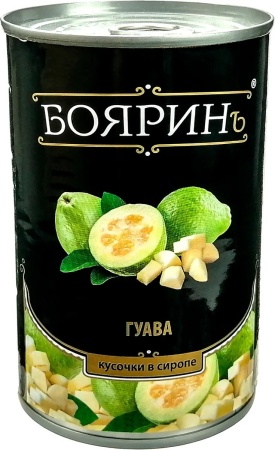 Гуава Бояринъ в Легком Сиропе 425мл ж/б
