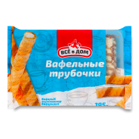 Трубочки Всё в Дом ваф/лесной Орех 195гр Трубочки Всё в Дом ваф/лесной Орех 195гр