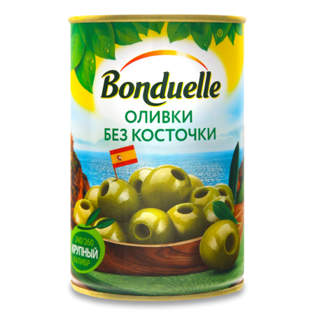 Оливки Без Косточки Bonduelle ж/б 300г