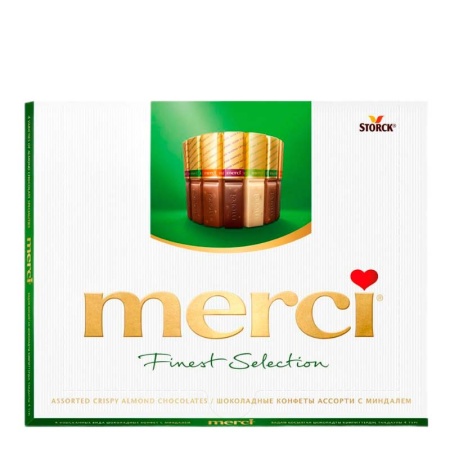 Конфеты Storck Merci Peti Миндаль 250гр Кор