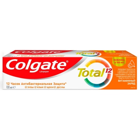 Зубная Паста Colgate Total 12 Витаминный Заряд 100мл Кор