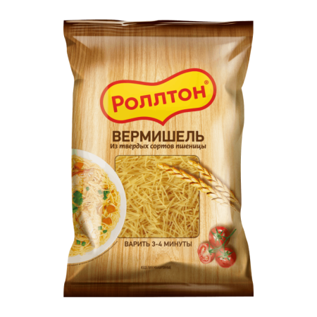 Макароны Роллтон Вермишель 400гр п/п