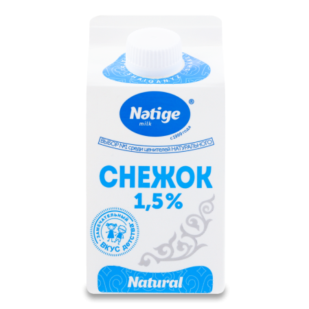 Продукт Кисломолочный 1.5% Снежок Nәtige т/п 450г