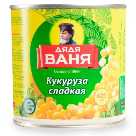 Кукуруза Дядя Ваня Деликатесная Конс 425мл ж/б
